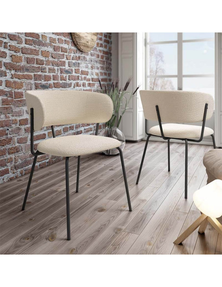 Silla de salón tapizada YOI