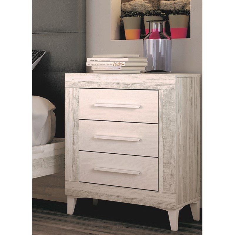 Cabecero y dos mesitas de tres cajones VIENA III