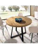 Mesa comedor redonda extensible JARA