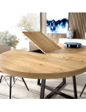 Mesa comedor redonda extensible JARA
