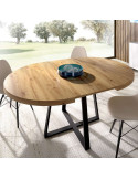 Mesa comedor redonda extensible JARA