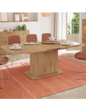 Mesa rectangular extensible pata central MARCO
