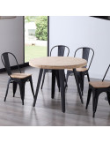 Mesa de comedor redonda extensible BEK