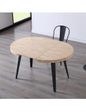 Mesa de comedor redonda extensible BEK