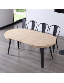 Mesa de comedor redonda extensible BEK