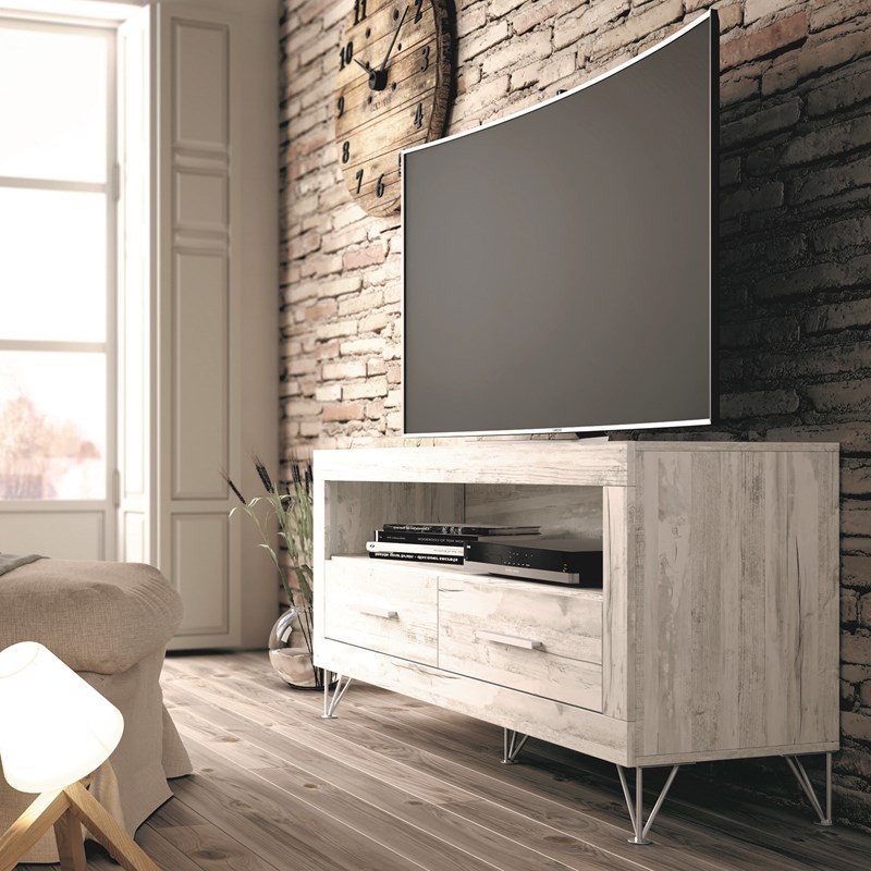 Mueble TV dos cajones y hueco 130 cm ROMA