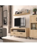 Mueble TV dos cajones y hueco 130 cm ROMA