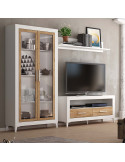 Mueble TV dos cajones y hueco 130 cm ROMA