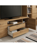 Mueble TV dos puertas, dos cajones y hueco MARCO