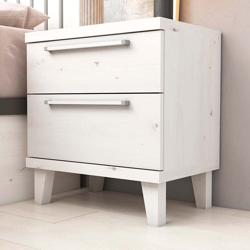 Mesita de noche dos cajones LENA