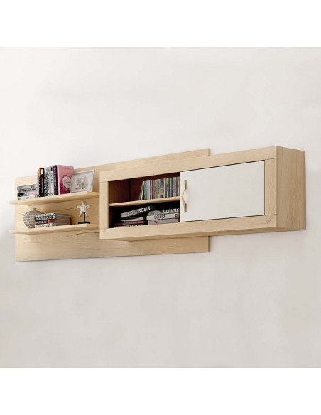 Estanteria con alto de una puerta y dos estantes ROMA