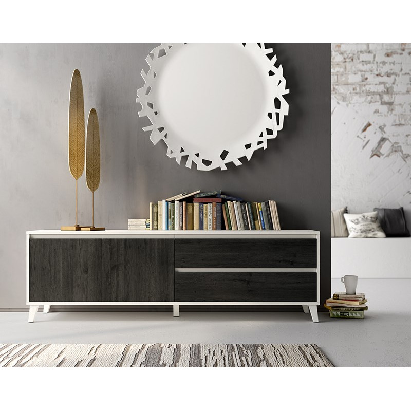 Mueble TV dos puertas y dos cajones 200 cm CHIARA