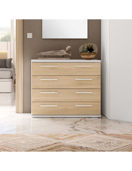 Cómoda cuatro cajones NILO