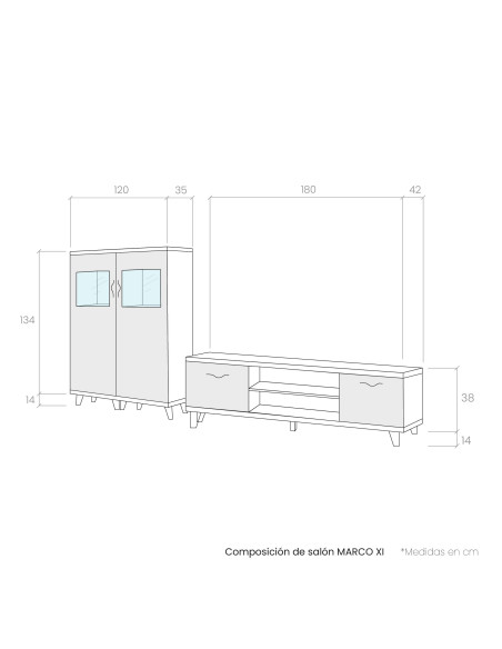 Composición de salón MARCO XI