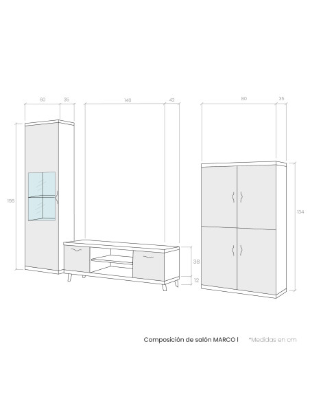 Composición de salón MARCO I