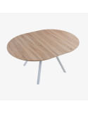 Mesa comedor redonda extensible PETRA