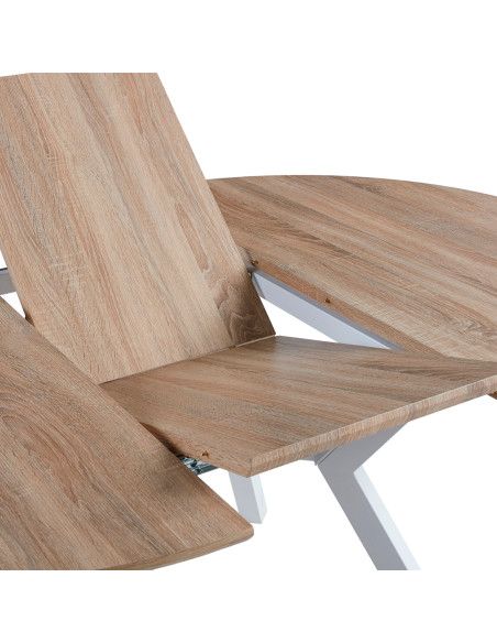Mesa comedor redonda extensible PETRA