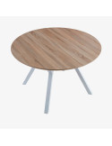 Mesa comedor redonda extensible PETRA