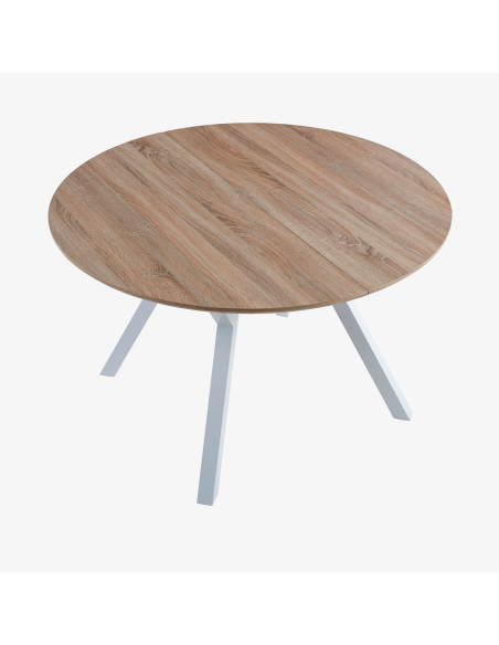 Mesa comedor redonda extensible PETRA