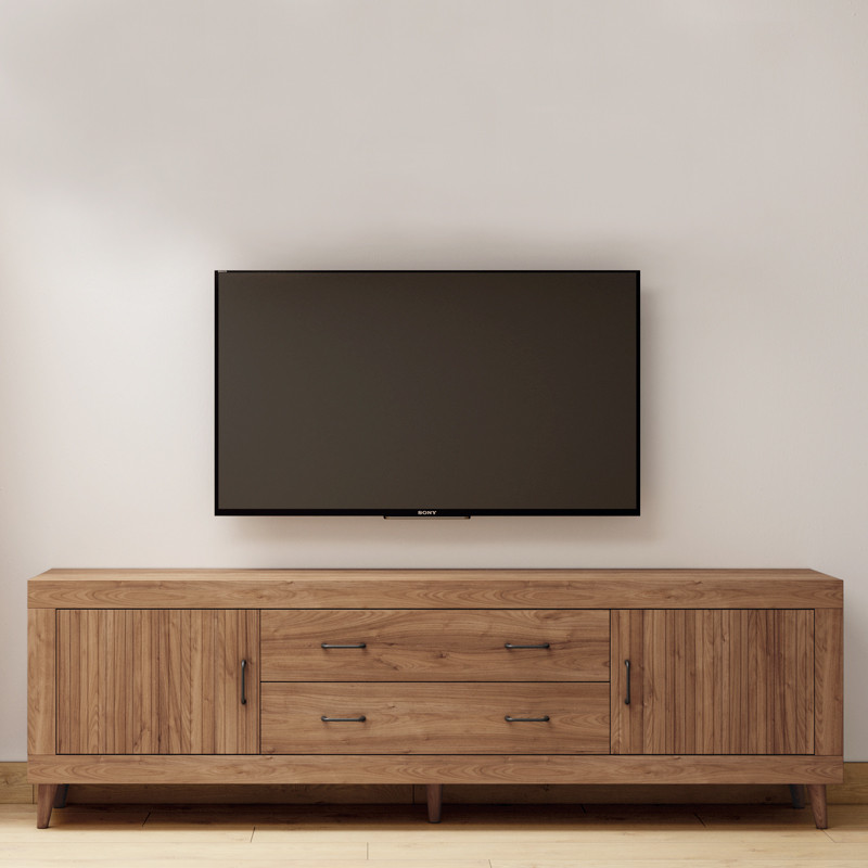 Mueble TV dos cajones y dos puertas 200 cm ROMA 2