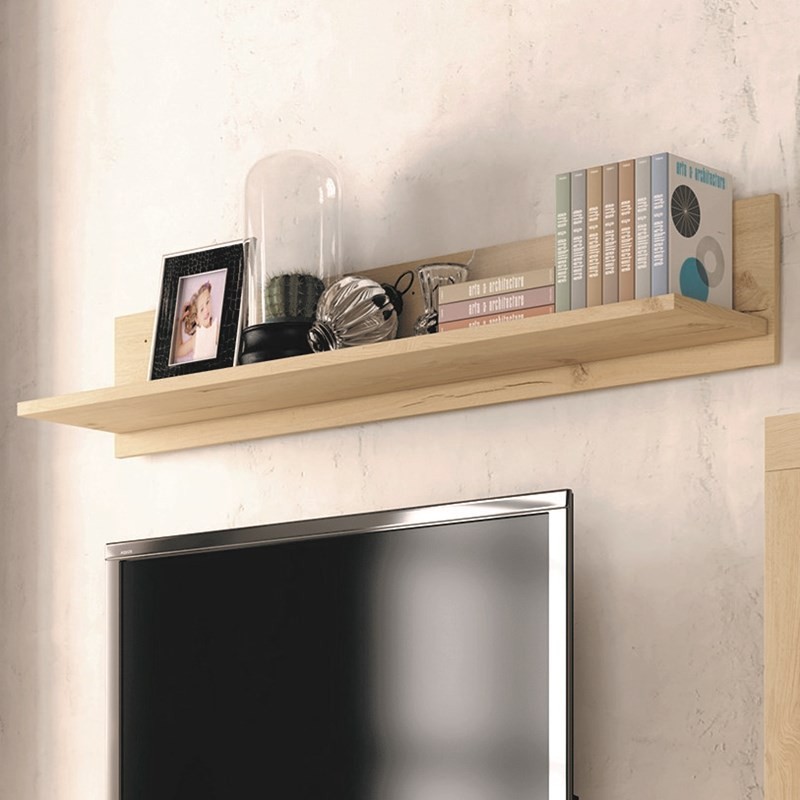 Estante de pared con trasera ROMA
