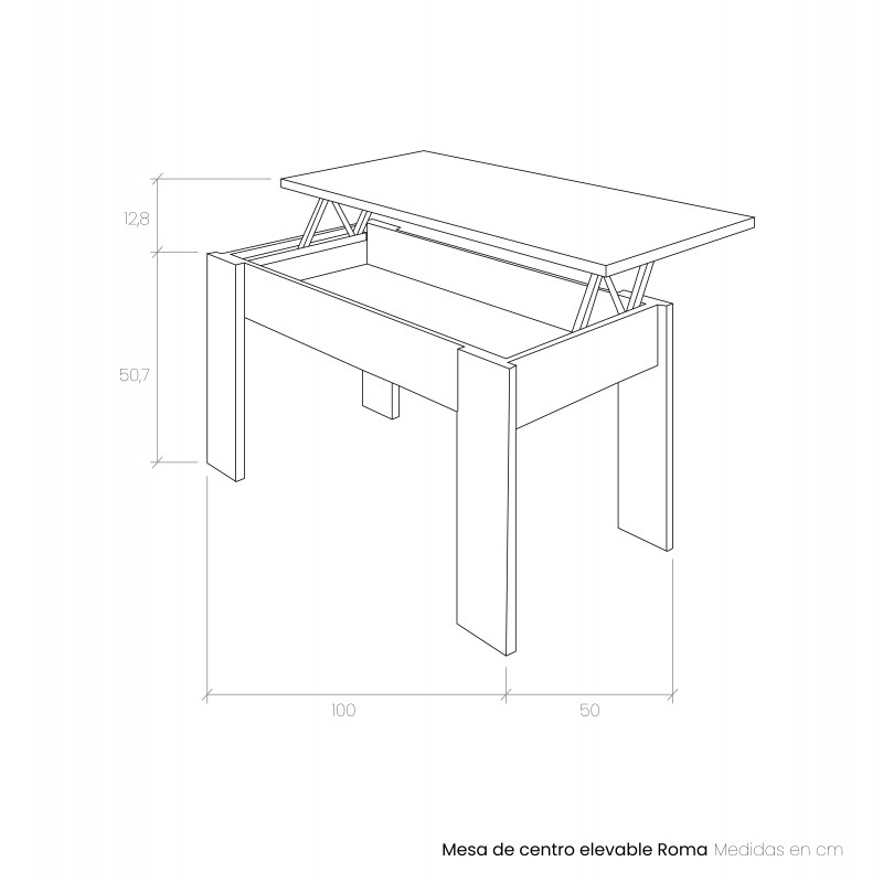 Mesa de centro elevable ROMA I
