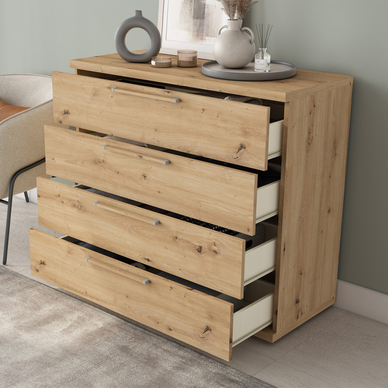 Cómoda cuatro cajones 100 LENA