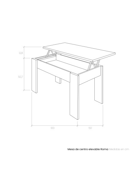 Mesa de centro elevable ROMA I