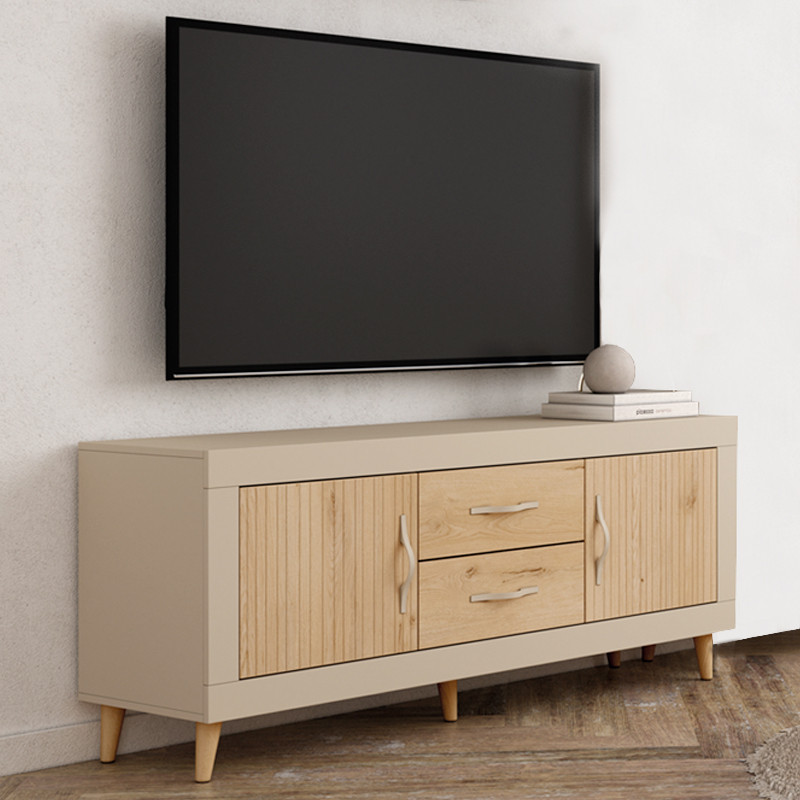 Mueble TV dos cajones y dos puertas ROMA