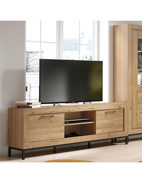 Mueble TV dos cajones y un estante 181 cm DALIA