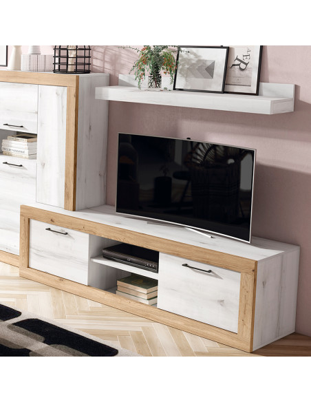 Mueble TV dos cajones y un estante 181 cm DALIA