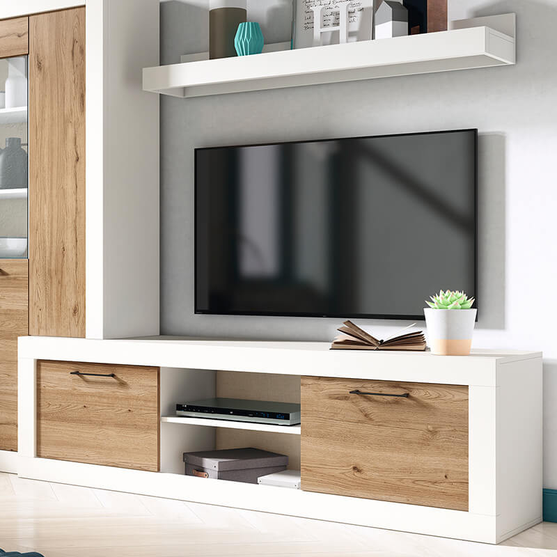 Mueble TV dos cajones y un estante 181 cm DALIA