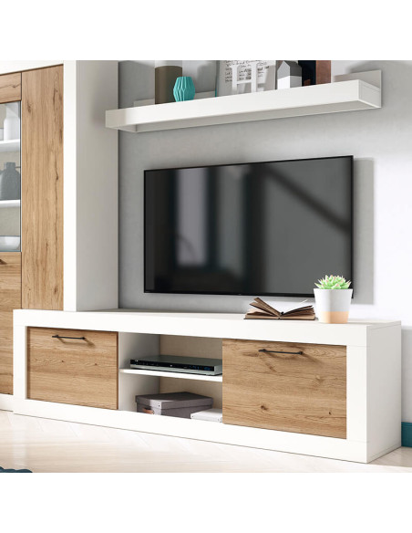 Mueble TV dos cajones y un estante 181 cm DALIA