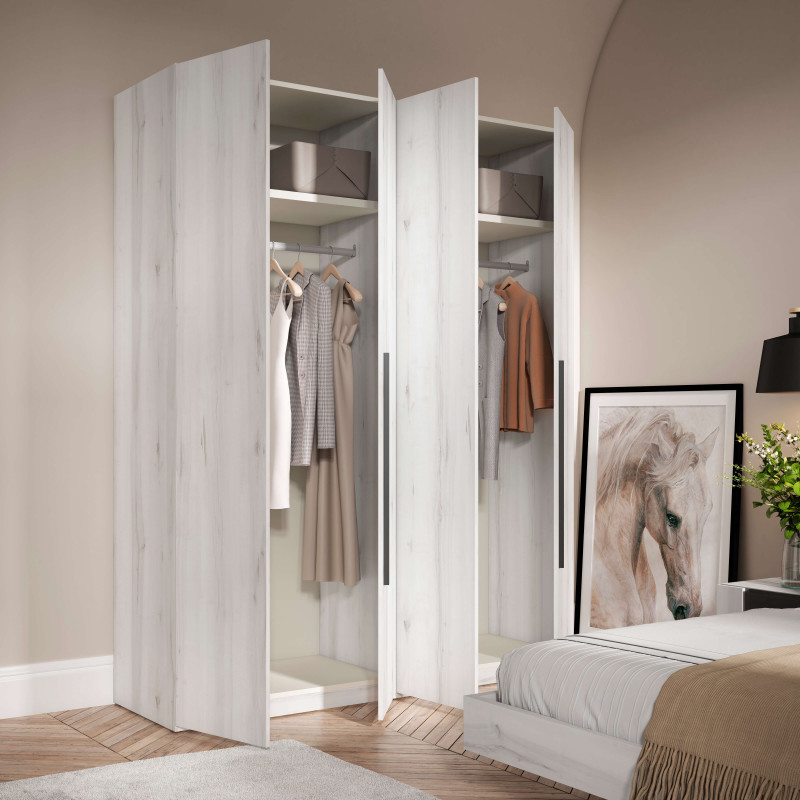 Armario cuatro puertas batientes 239 cm...