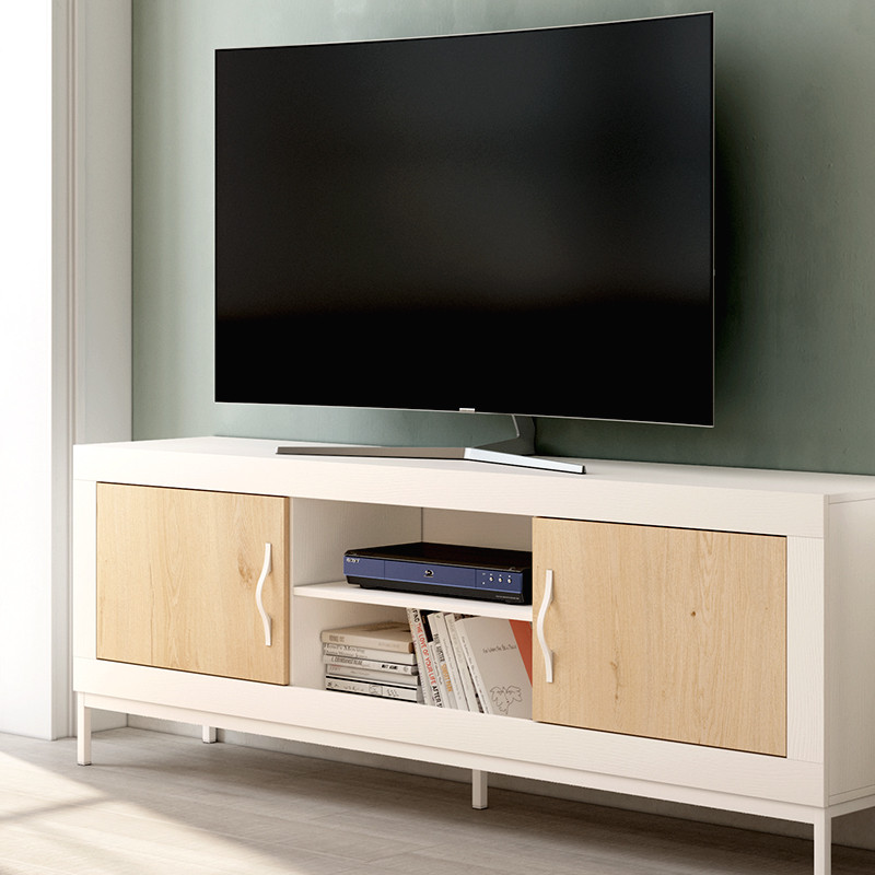 Mueble TV dos puertas y dos huecos 180 cm ROMA