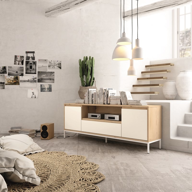 Mueble TV dos puertas y cajón 150 cm CHIARA