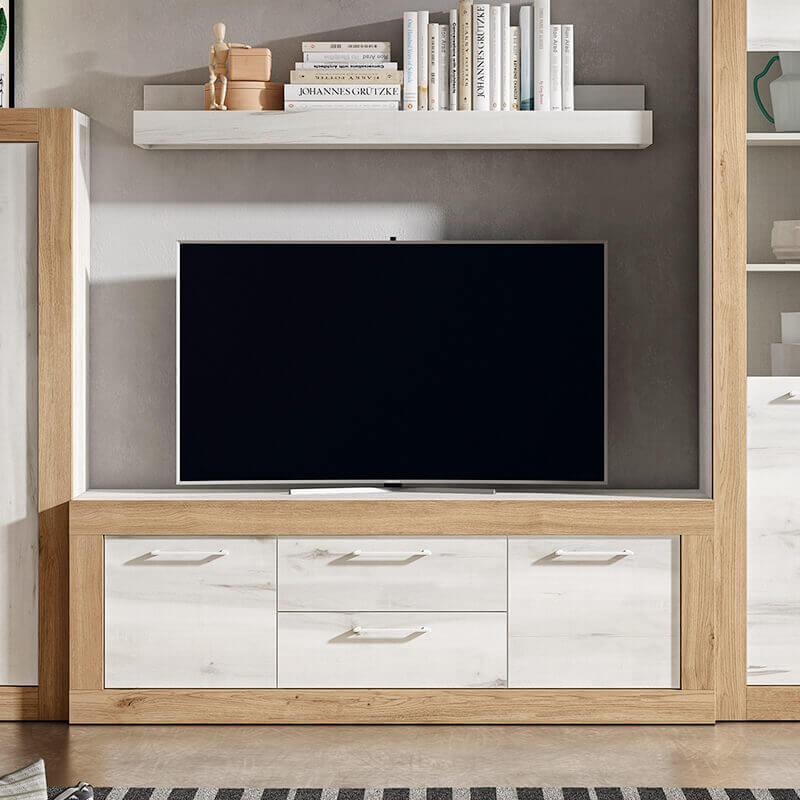 Mueble TV dos cajones y dos puertas 154 cm DALIA