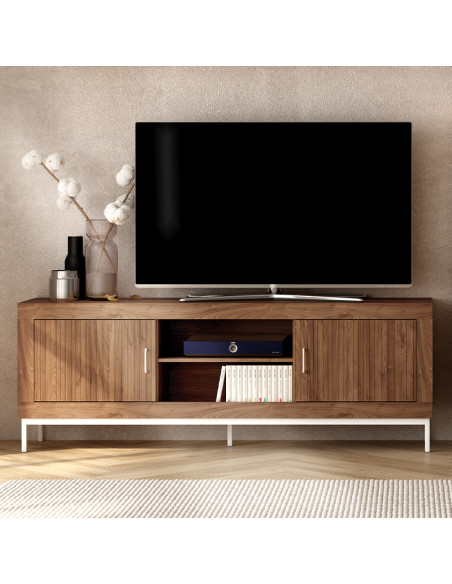 Mueble TV dos puertas y dos huecos 180 cm ROMA