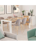 Mesa comedor rectangular extensible portería deslizante DANIELA