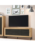 Mueble TV dos cajones y dos puertas 154 cm DALIA