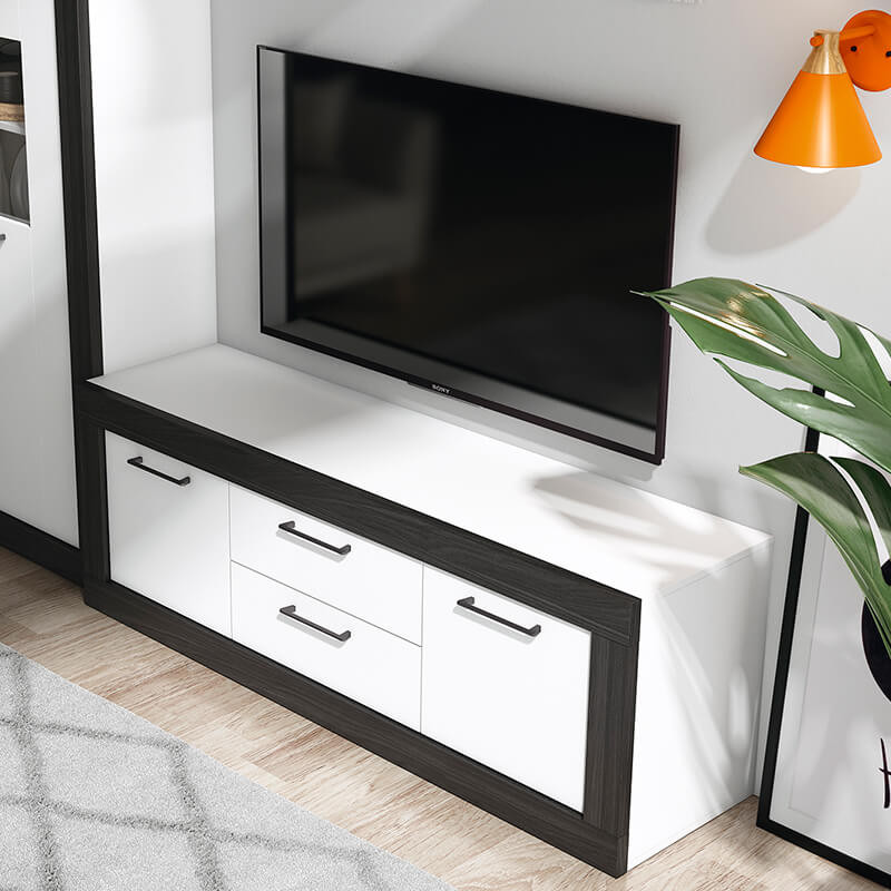 Mueble TV dos cajones y dos puertas 154 cm DALIA