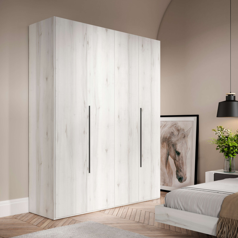 Armario cuatro puertas batientes 227 cm...