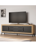 Mueble TV dos cajones y dos puertas 200 cm ROMA
