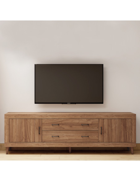 Mueble TV dos cajones y dos puertas 200 cm ROMA