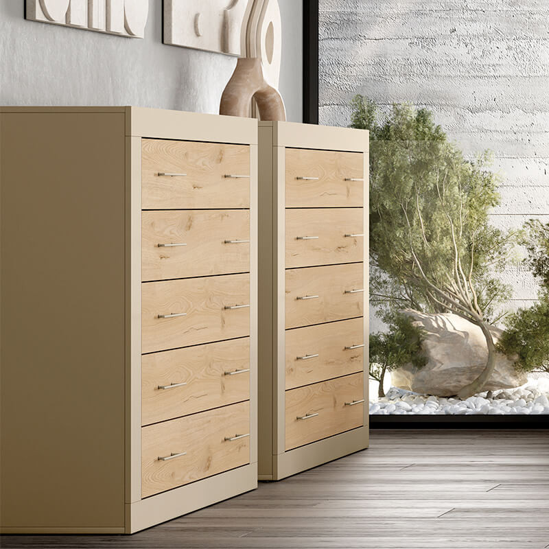 Cómoda de cinco cajones VIENA
