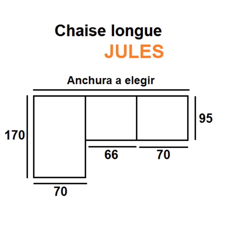 Chaise longue JULES