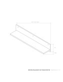 Estante de pared con trasera ROMA/ VIENA