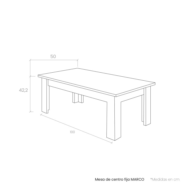Mesa de centro fija MARCO
