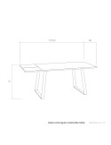 Mesa rectangular extensible SANA