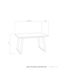 Mesa rectangular extensible SANA